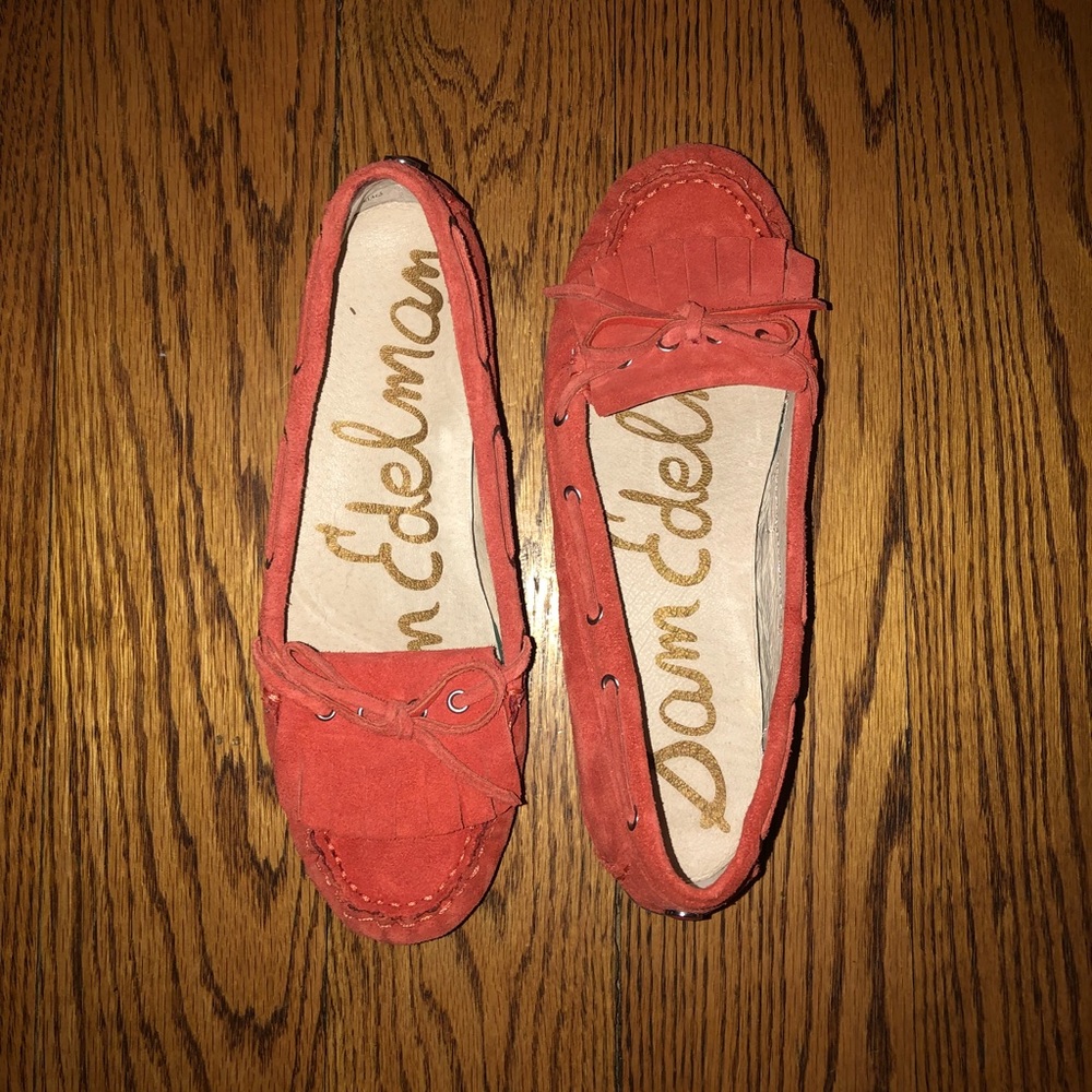 Sam Edelman Julia Moccasins in Mandarin Orange